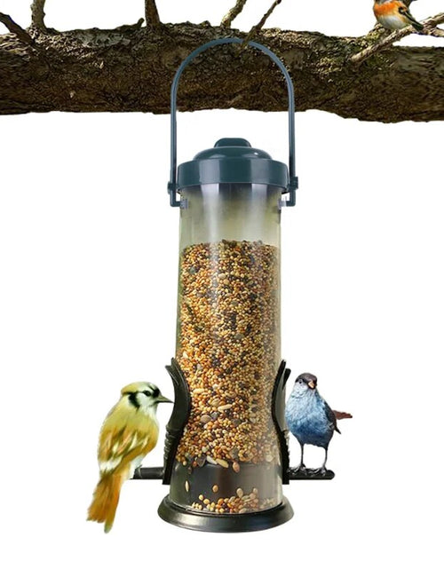 Load image into Gallery viewer, Pet Bird Feeder Pet Food Dispenser Outdoor Hanging Multiple Holes Bird Feeder Flying Animal Automatic Feeders Foot Feeding Tools
