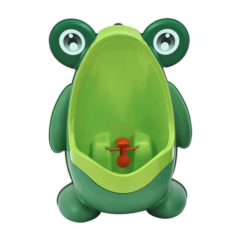 Cute Frog Potty Training Urinal Boy with Fun Aiming Target, Toilet Urinal Trainer, Children Stand Vertical Pee Infant Toddler