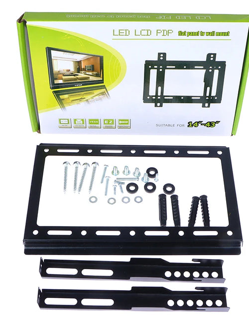 Load image into Gallery viewer, 14-43Inch TV Mounts LCD LED Monitor Wall Mount Bracket Fixed Flat Panel TV Frame Thickness 0.8MM
