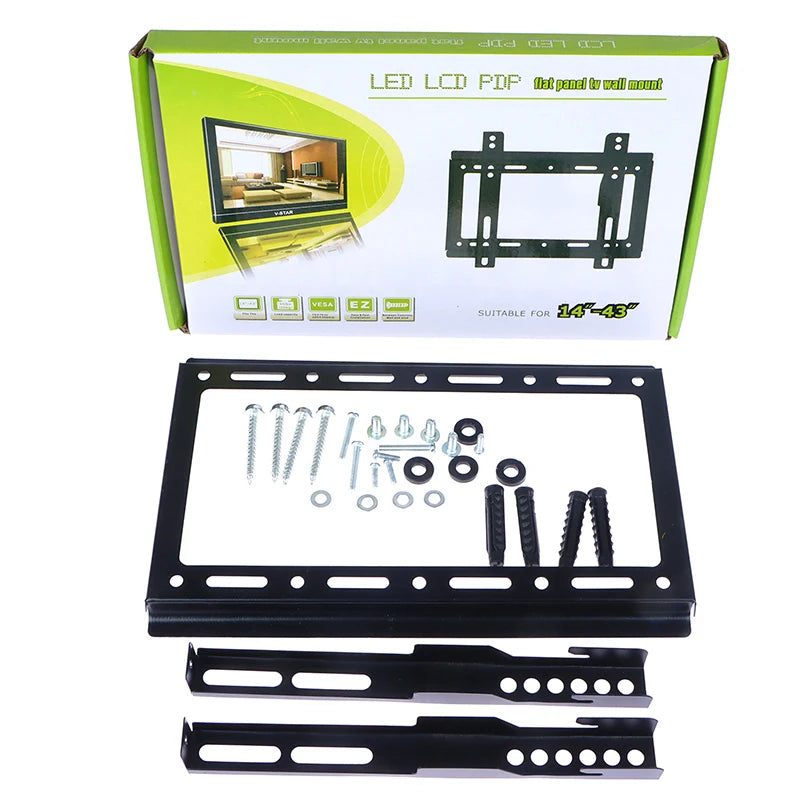 14-43Inch TV Mounts LCD LED Monitor Wall Mount Bracket Fixed Flat Panel TV Frame Thickness 0.8MM