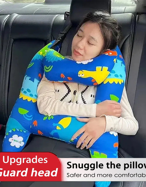 Load image into Gallery viewer, Car Seat Safety Neck Pillow Cute Kid and Adult Car Sleeping Neck Head Support H-Shape Travel Pillow Cushion Child Women Tools
