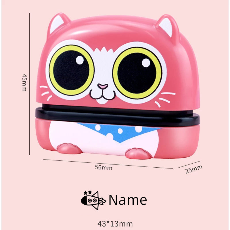 Owl Panda Custom-Made Baby Name Stamp DIY for Children Name Seal Student Clothes Chapter Not Easy to Fade Security Name Stamptoy