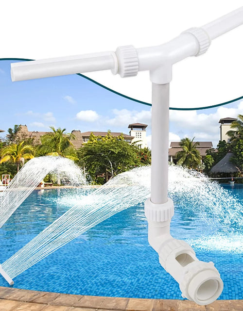 Load image into Gallery viewer, Dual Spray Water Fountain for Swimming Pool Adjustable Waterfall Pool Sprinkler Creative Swimming Pool Sprayer Fountain
