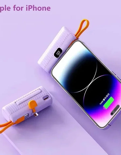 Load image into Gallery viewer, 30000Mah Power Bank Fast Charging Emergency External Battery Digital Display Built-In Data Cable Plug and Play for Iphone Type-C
