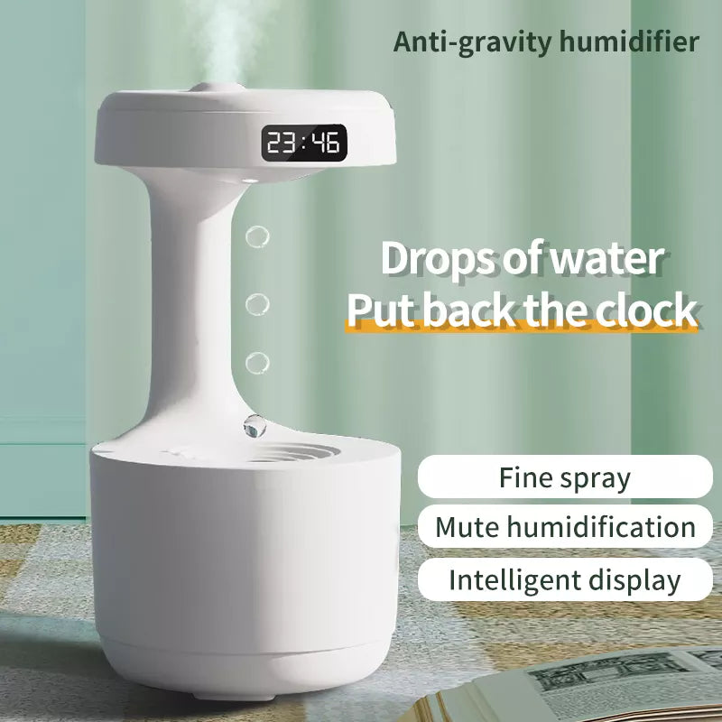 Anti-Gravity Humidifier Water Droplet Backflow Aromatherapy Machine Large Capacity Office Bedroom Silent Large Fog Volume Spray