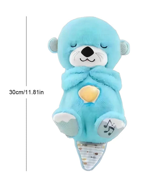 Load image into Gallery viewer, Breathing Otter Baby Sleep and Playmate Otter Musical Stuffed Plush Toy Baby Kids Soothing Music Sleep Sound and Light Doll Toys
