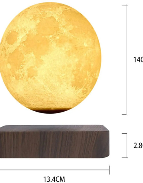 Load image into Gallery viewer, ZK30 Levitating Moon Lamp Night Light Floating 3D Printing LED Moon Lamp with Wooden Base and Magnetic with 3 Colors
