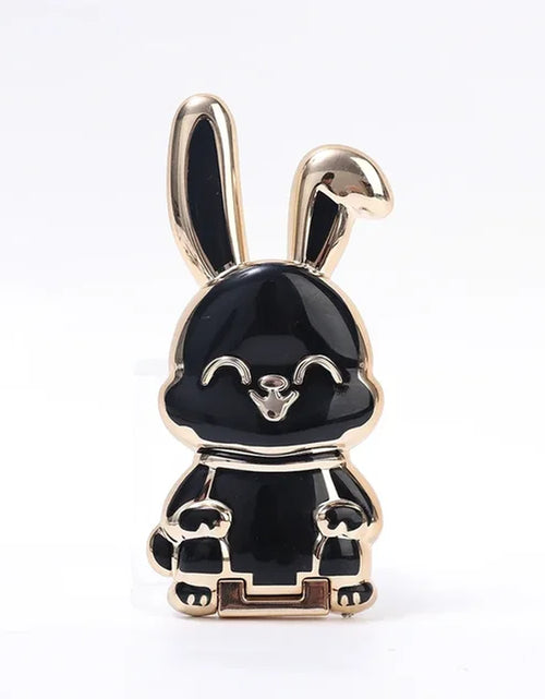 Load image into Gallery viewer, Universal Finger Ring Phone Holder Desktop Ultra-Thin Cartoon Rabbit Phone Stand Foldable Buckle Adhesive Pull Rod Support Frame
