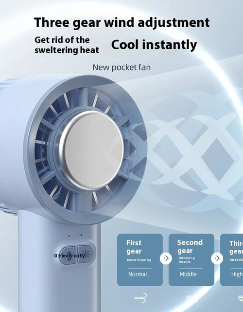 Load image into Gallery viewer, 2024 Summer Gadget Handheld Turbo Jet Fan Mini Portable Ice Cold Fan Generation Brushless Motor Wind High Speed Duct Fans Violen
