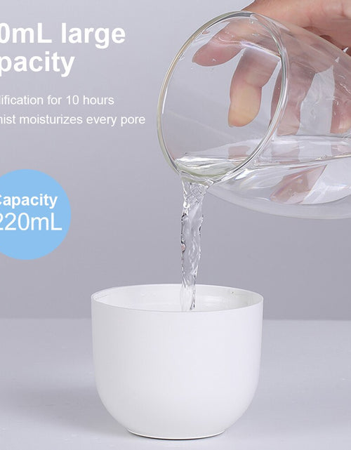 Load image into Gallery viewer, Portable USB Ultrasonic Air Humidifier Essential Oil Diffuser Car Purifier Aroma Anion Mist Maker with LED Lamp Romantic Light
