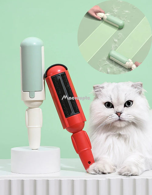 Load image into Gallery viewer, Pet Hair Remover Clothes Electrostatic Multi-Purpose Brush Cat Dog Hair Sticker Roller Sticker Self-Cleaning Lint Hair Remover
