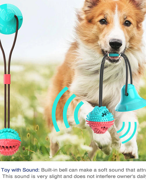 Load image into Gallery viewer, Molar Bite Interactive Dog Toy with Durable Rope and Suction Cup for Pulling/Chewing/Teeth Cleaning Self Playing Tog for Dogs
