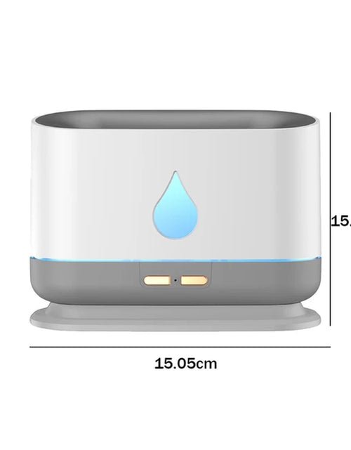 Load image into Gallery viewer, 200ML Flame Aroma Diffuser Air Humidifier Home Electric Ultrasonic Cool Mist Maker Fogger LED Essential Oil Diffuser Flame Lamp
