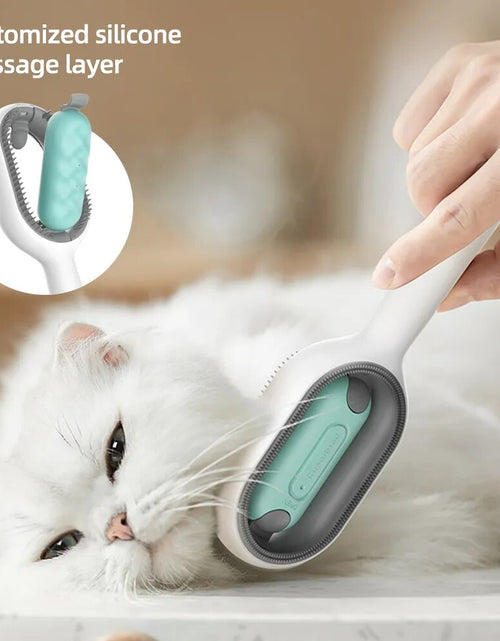 Load image into Gallery viewer, Double Sided Pet Cleaning Hair Removal Comb Long Hair Cat Dog Grooming Brush with 100Pcs Cotton Tissue Kitten Brush Pet Supplies
