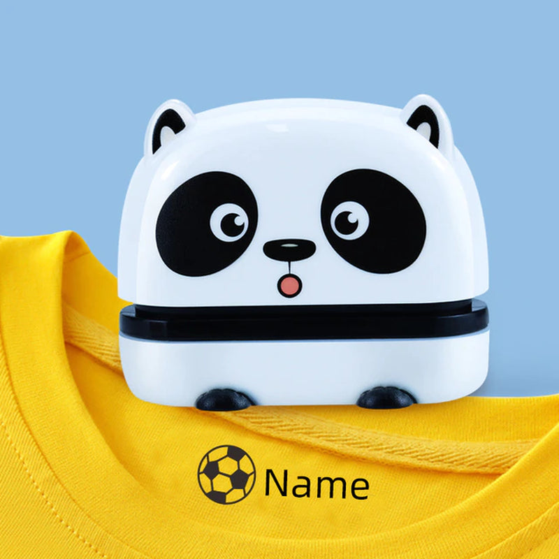 Owl Panda Custom-Made Baby Name Stamp DIY for Children Name Seal Student Clothes Chapter Not Easy to Fade Security Name Stamptoy