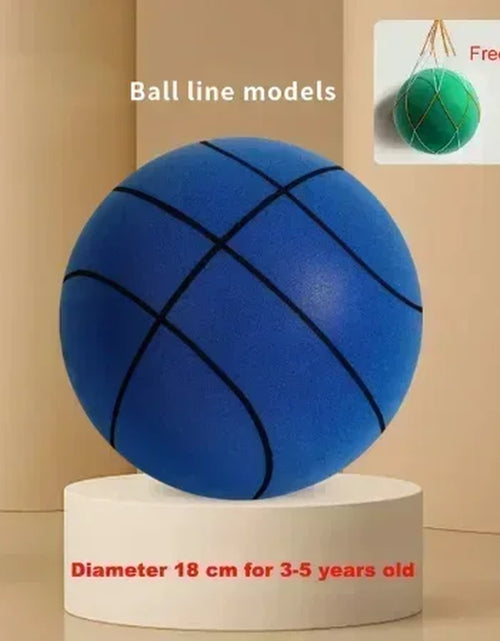 Load image into Gallery viewer, Indoor Silent Basketball Sports Bouncy Balls High Density Foam Material Children Adults Ball Training Complimentary Portable Net
