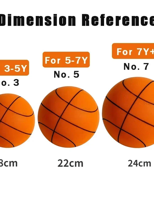 Load image into Gallery viewer, Indoor Silent Basketball Sports Bouncy Balls High Density Foam Material Children Adults Ball Training Complimentary Portable Net
