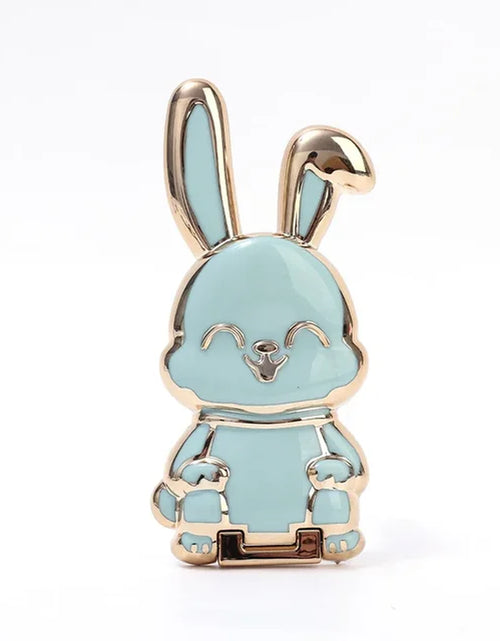 Load image into Gallery viewer, Universal Finger Ring Phone Holder Desktop Ultra-Thin Cartoon Rabbit Phone Stand Foldable Buckle Adhesive Pull Rod Support Frame
