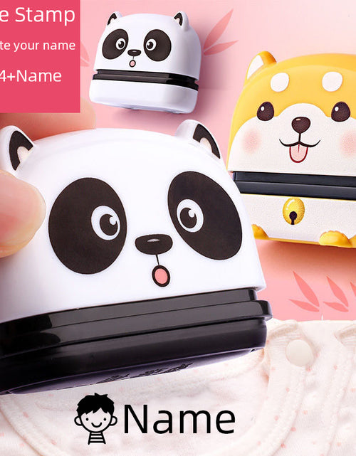 Load image into Gallery viewer, Owl Panda Custom-Made Baby Name Stamp DIY for Children Name Seal Student Clothes Chapter Not Easy to Fade Security Name Stamptoy
